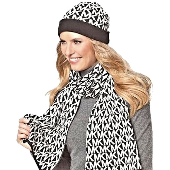 Kors Hat Michael Kors Scarves Michael Kors Metallic Hat And Scarf Set - Main Image